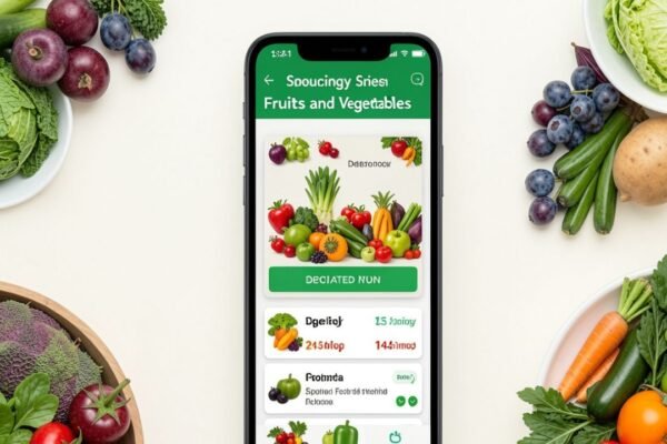 Fresh Fruits and Vegetables via a Dedicated App